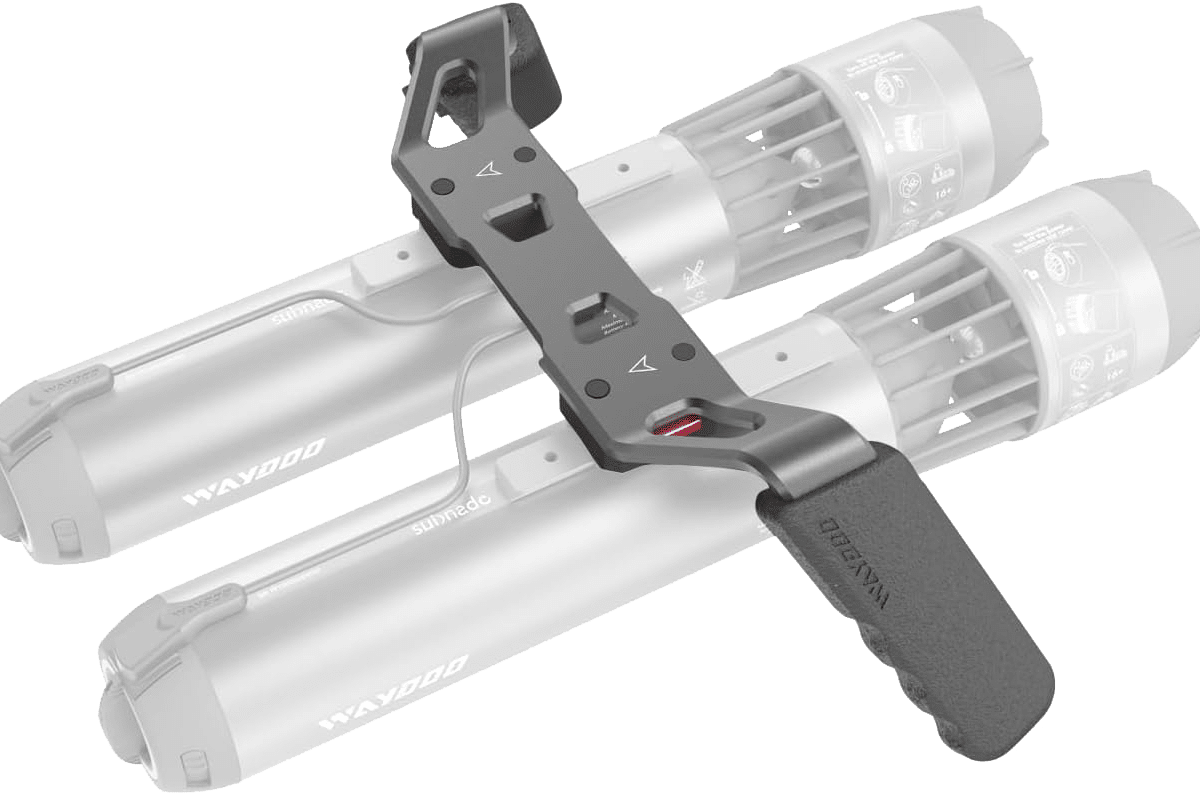 Alternative view of Subnado Dual Handle, Twin-Engine Underwater Scooter. Grey (Volcanic Ash) FREE SHIPPING!