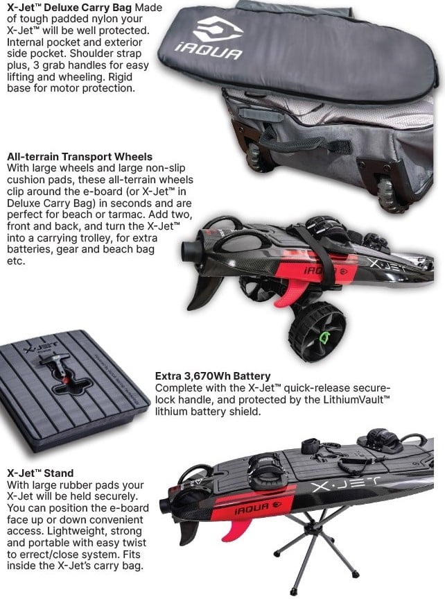 Alternative view of X-Jet XTREME ELECTRIC JET BOARD - Deluxe Pack - 1 x EXTRA BATTERY w Accessories & FREE SHIPPING!